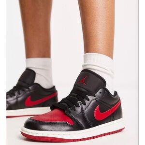 Jordan 1 low black / gym red bred sail brand new in box